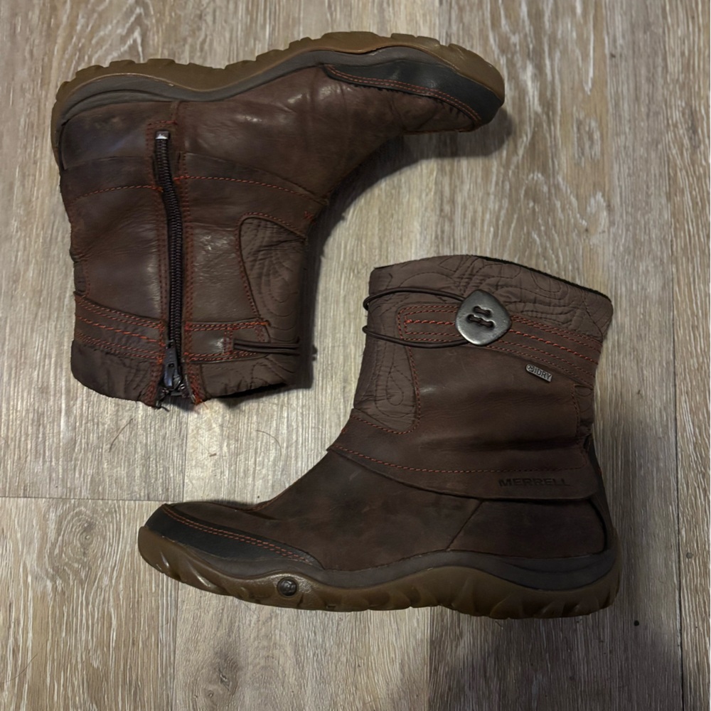 Merrell Women’s Dark Brown Active Heat Snow Boots